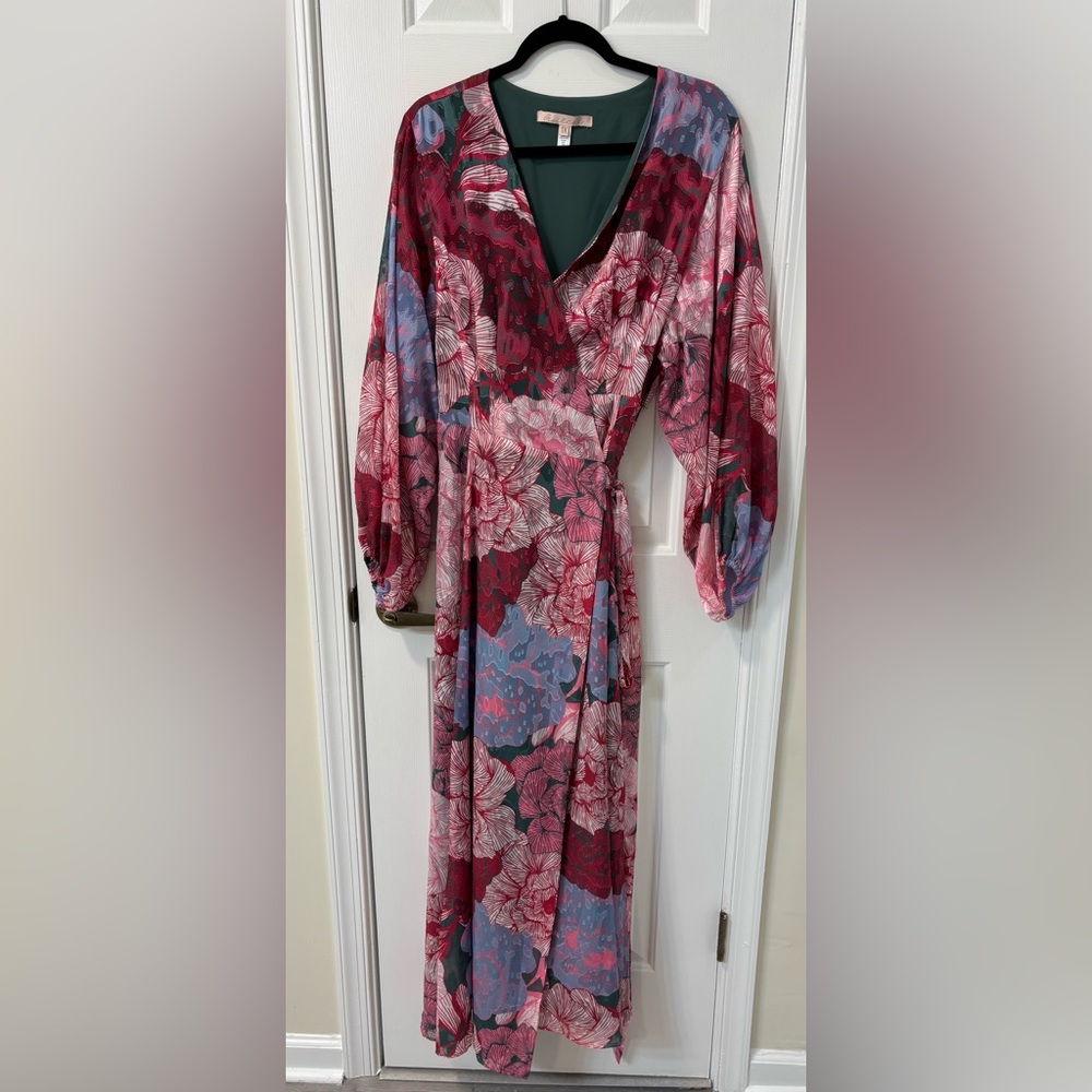 Anthropology Hutch Long Sleeve Wrap Dress